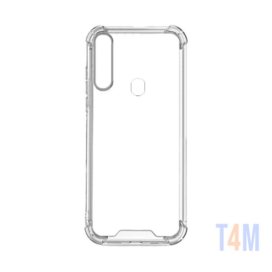 Capa de Silicone com Cantos Duras para Samsung Galaxy A20s Transparente